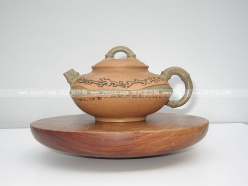 周宇杰紫砂壶 合欢（三根竹子系列） 