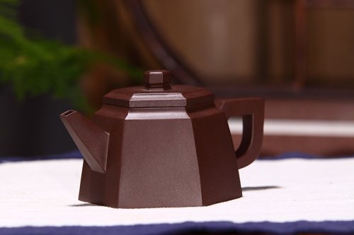 曹静玲紫砂壶 六方壶 