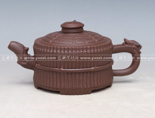 沈菊芳紫砂壶 龙头一捆竹 