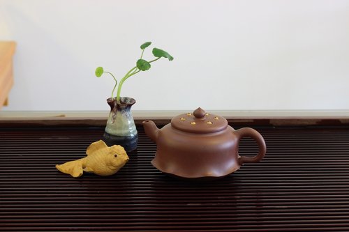 苗淑芬紫砂壶 好运连连 