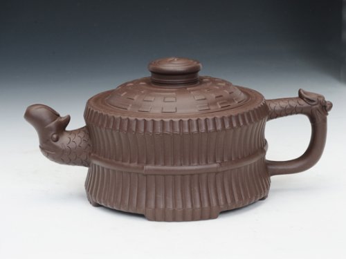 崔允杰紫砂壶 龙头一捆竹 