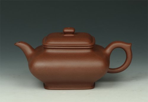 陈跃飞紫砂壶 四方虚扁 