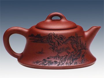 咸频紫砂壶 井瓢壶 