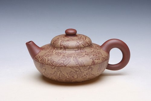 吕俊庆紫砂壶 绞泥合欢 