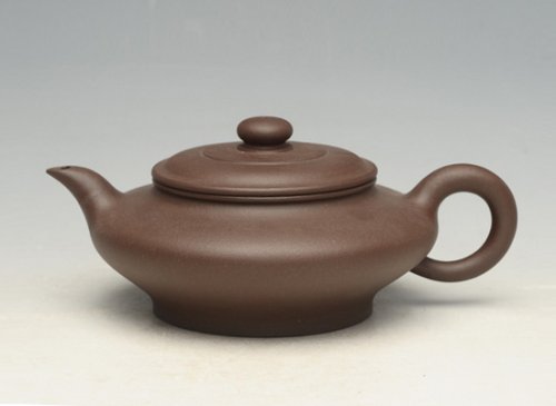 蒋勇紫砂壶 虚扁 