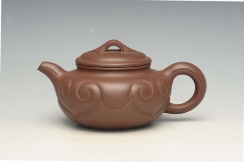 吴俊平紫砂壶 仿古如意 