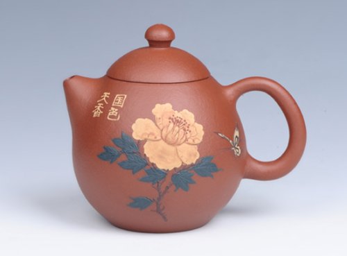 周惠初紫砂壶 龙蛋（国色天香） 