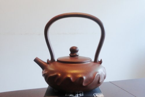 魏兰花紫砂壶 浪花 