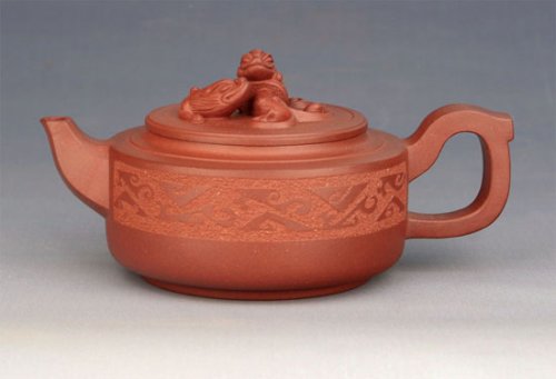 汤建林紫砂壶 汉韵螭龙 