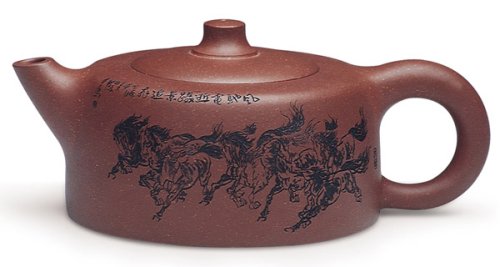 汪成友紫砂壶 八骏壶 