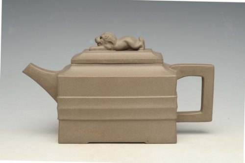 吴俊平紫砂壶 青狮 