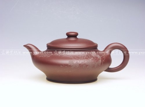 周忠兴紫砂壶 虚扁 