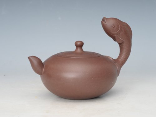 王香勤紫砂壶 鱼乐 