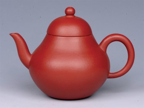 朱洪芳紫砂壶 梨形（朱泥小品） 