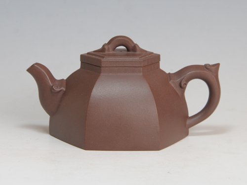 陈顺根紫砂壶 六方如意 