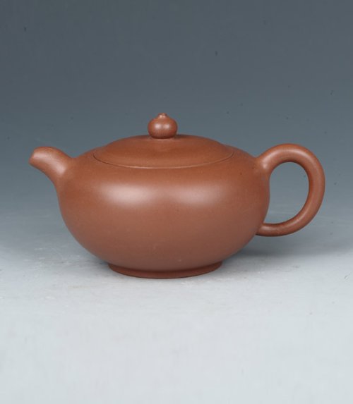 徐六明紫砂壶 扁灯 