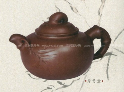 张彩英紫砂壶 秀竹壶 
