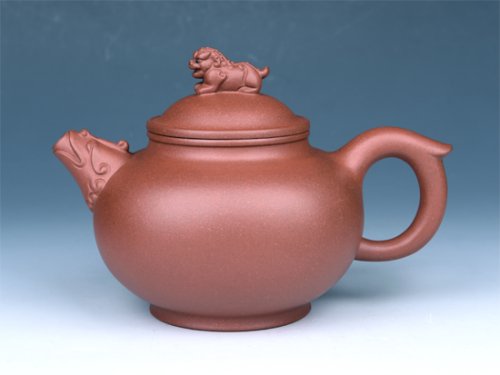 周奇鸣紫砂壶 圣狮纳福壶 