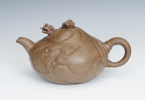 徐永伟紫砂壶 鱼化龙 