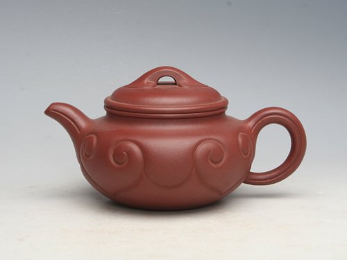 殷阿根紫砂壶 仿古如意 