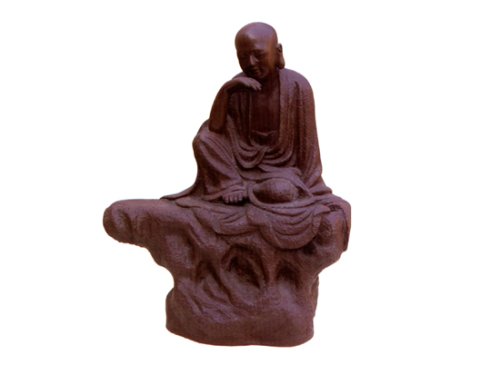 吴青紫砂壶 沉思罗汉作者：高级工艺师吴克强 