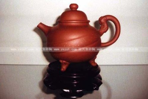 仇韦中紫砂壶 天龙顶珠 