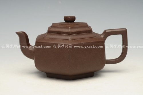 吕小华紫砂壶 六方雪华 