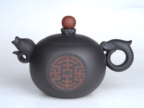 吴玉群紫砂壶 鱼跃龙门 