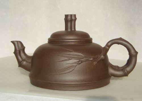 蒋惠娟紫砂壶 八竹壶 