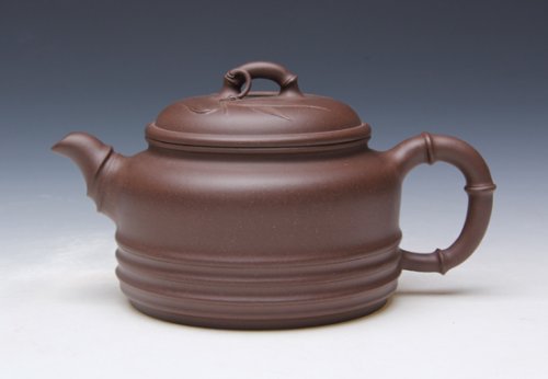 杨旭紫砂壶 竹节 