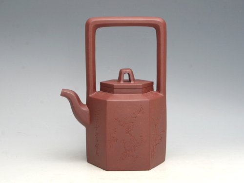 浦兮凤紫砂壶 六方提梁 