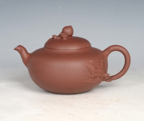 姚志彬紫砂壶 寿桃壶 