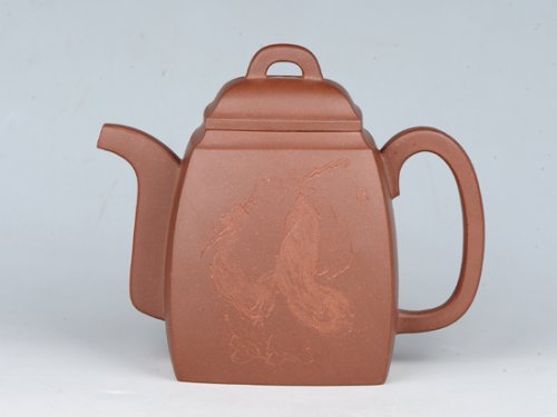 潘雪峰紫砂壶 汉方 容量：350cc 泥料：底槽清 