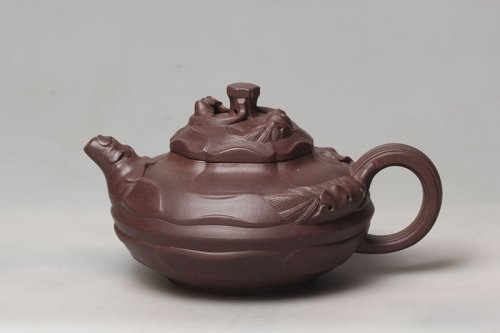 周益芳紫砂壶 风卷葵 