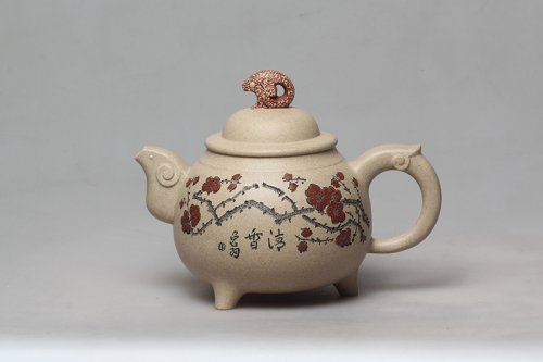 孙科紫砂壶 三样开泰 