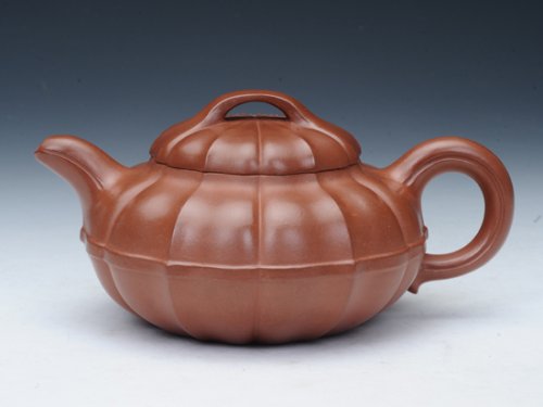 叶洪斌紫砂壶 筋纹线圆 