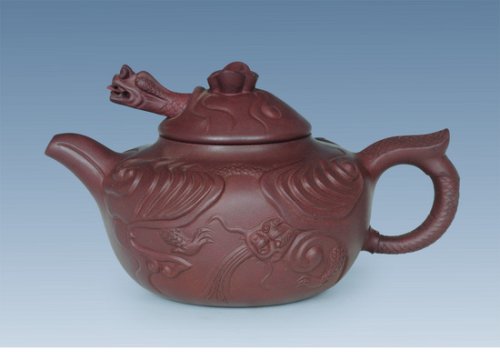刘建强紫砂壶 云龙壶 