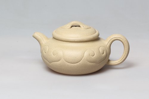 凌跃明紫砂壶 仿古如意 