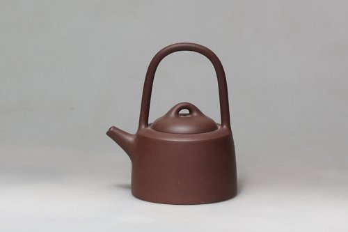 冯卫东紫砂壶 提梁井栏 