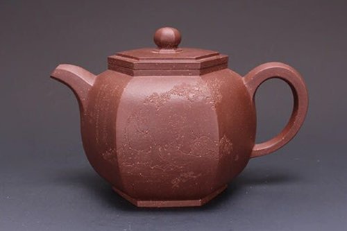 杨圣紫砂壶 六方宫灯 