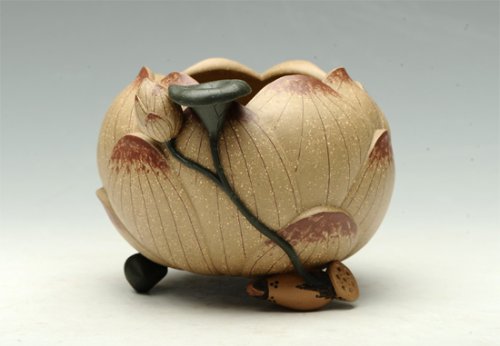 许雪强紫砂壶 莲子水洗 