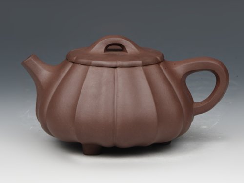 董建忠紫砂壶 菱花石瓢 