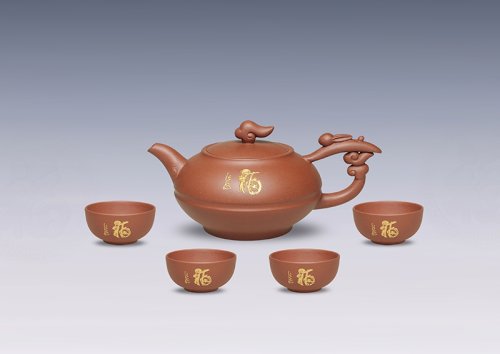 葛军紫砂壶 金兔纳福 