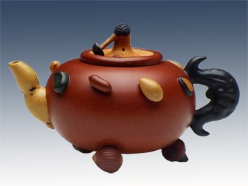 王张坤紫砂壶 百果 