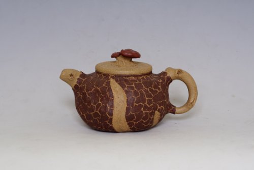 鲍国新紫砂壶 灵芝献瑞 