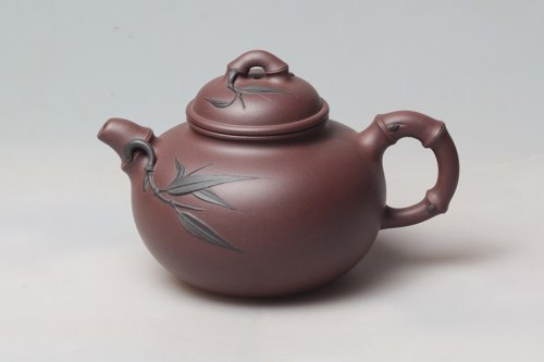 周强紫砂壶 福竹 