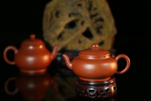 潘旭超紫砂壶 心经二式赵庄朱泥180cc 