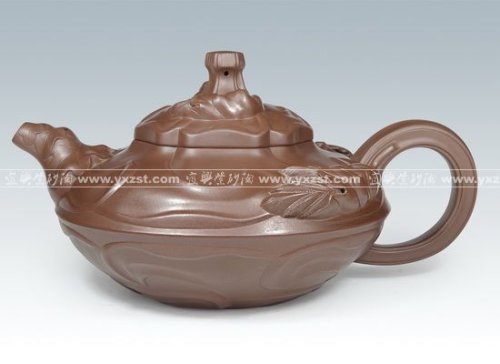 倪顺生紫砂壶 大卷葵 