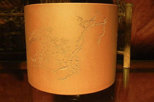 沈跃平紫砂壶 花鸟笔筒 