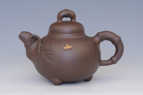 陈美艳紫砂壶 鼎竹 